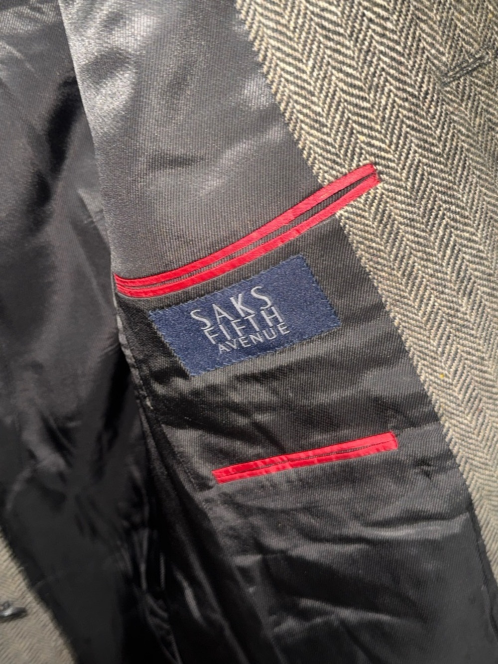 Burberry London-Saks Fifth Avenue I Men’s I Blazer I Herringbone I Size 38R - Picture 2 of 11